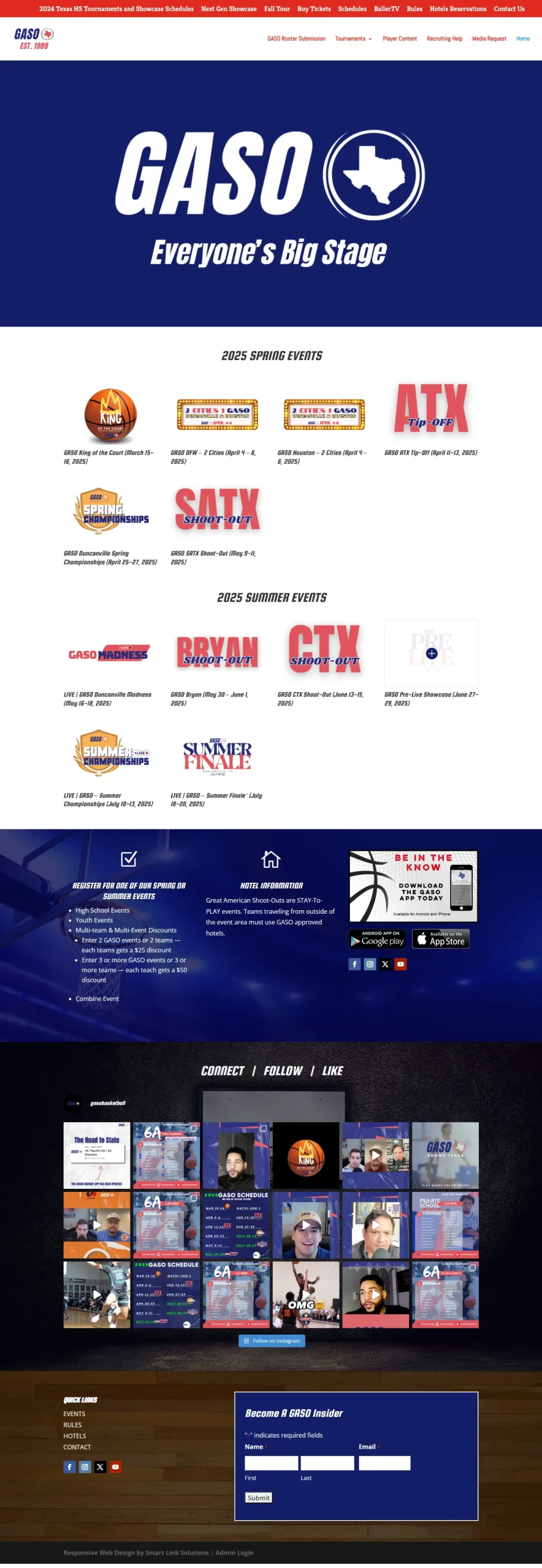 GSA Homepage Screenshot Homepage