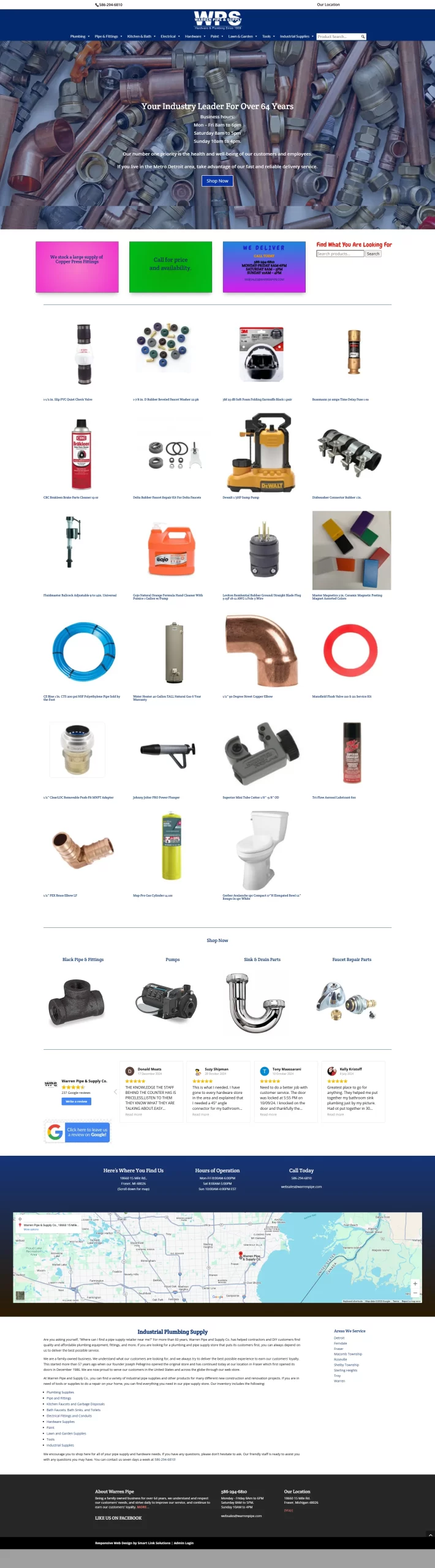 Warren Pipe Homepage