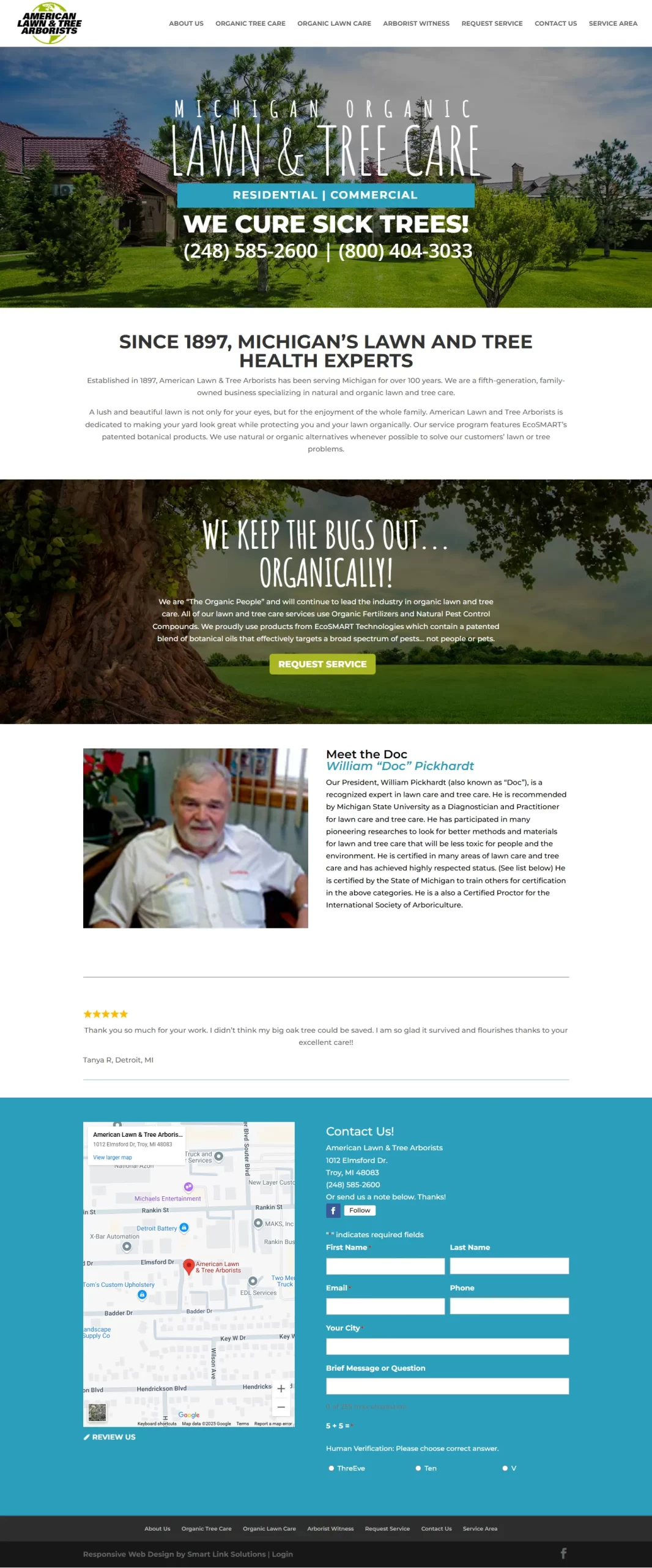 American Lawn & Tree Arborists Screenshot