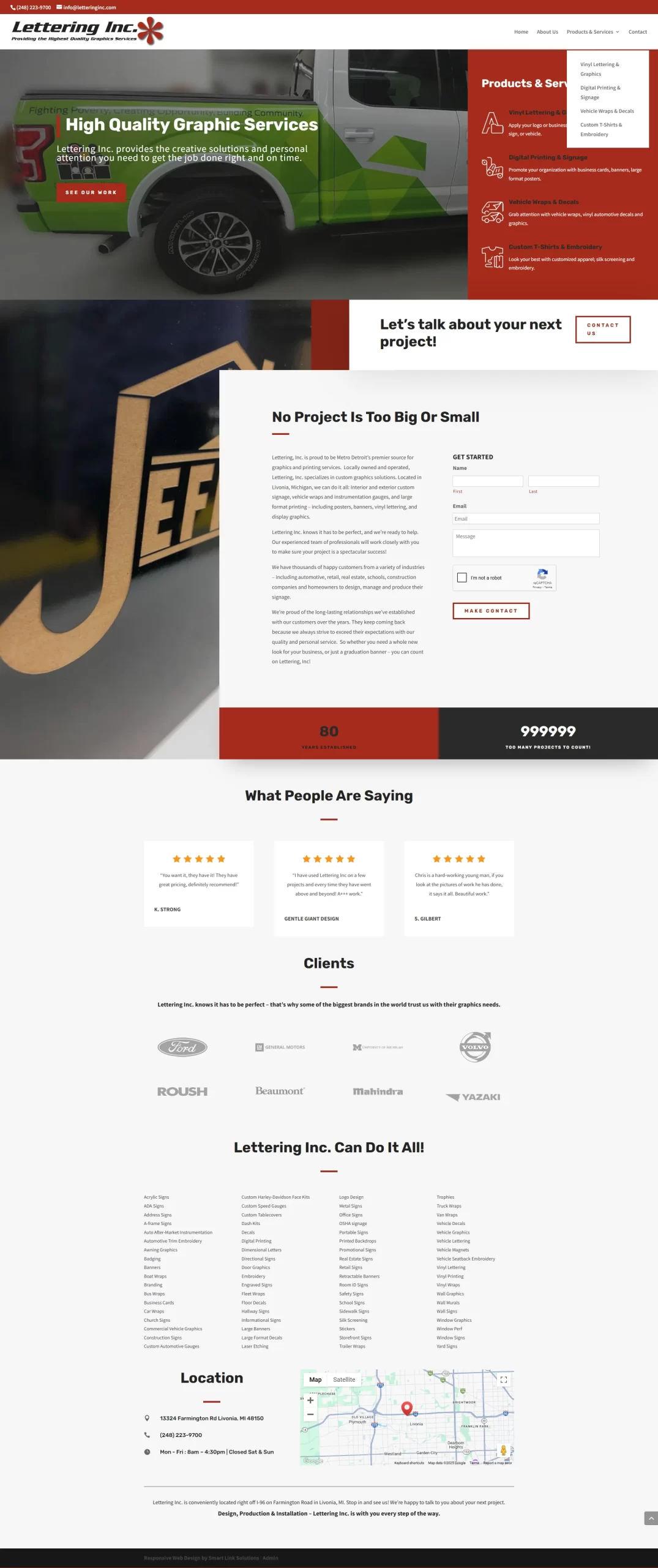 Letering Inc Homepage
