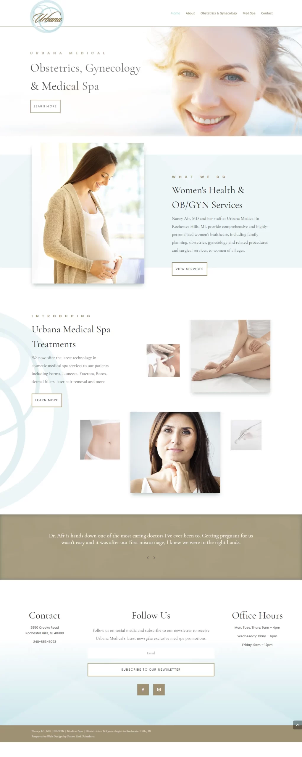 Urbana OBGYN Screenshot