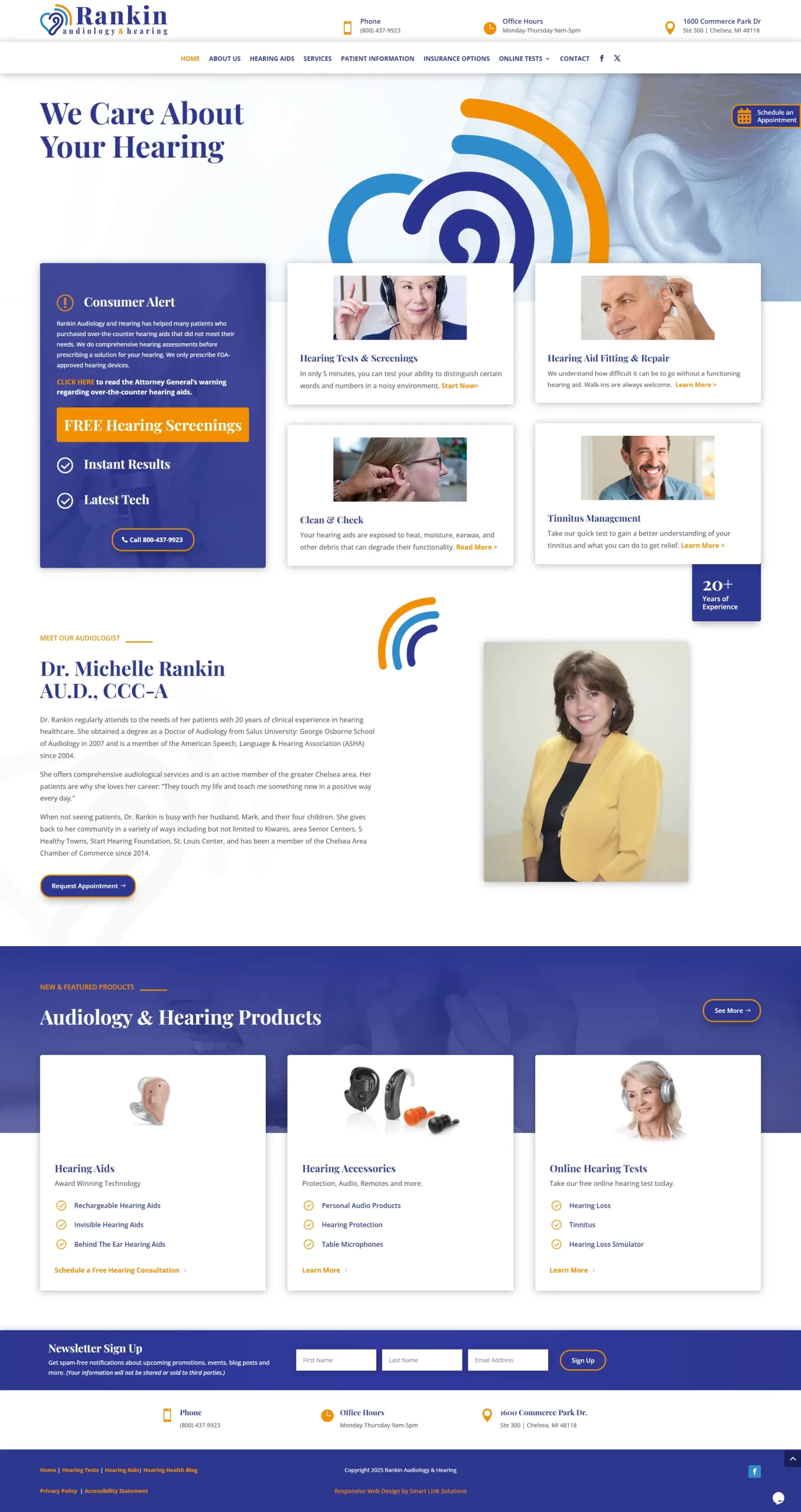 Rankin Audiology Website