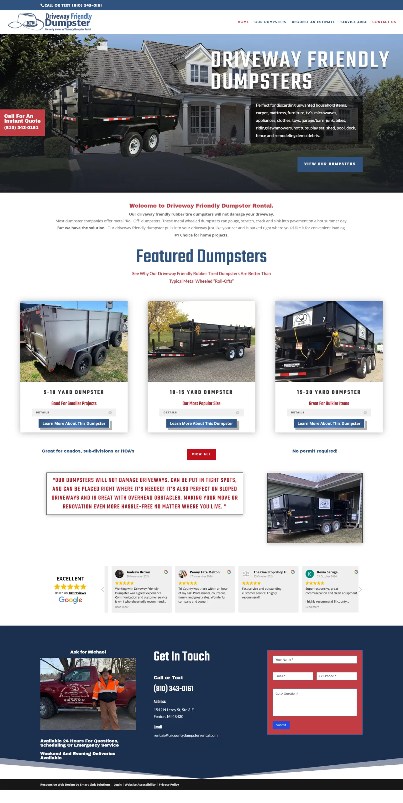 Tri City Dumpster Rental Website