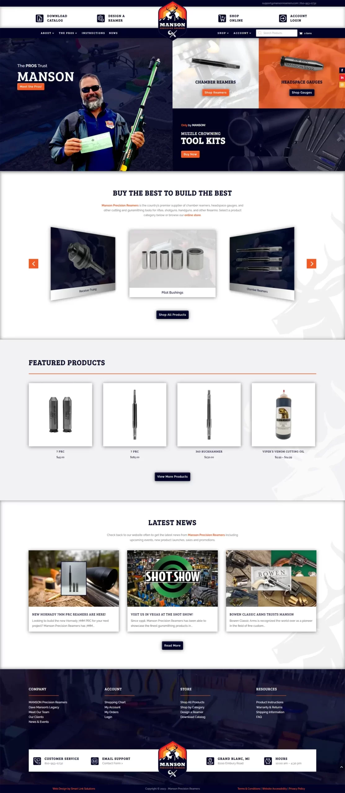 Manson Precision Reamers Homepage