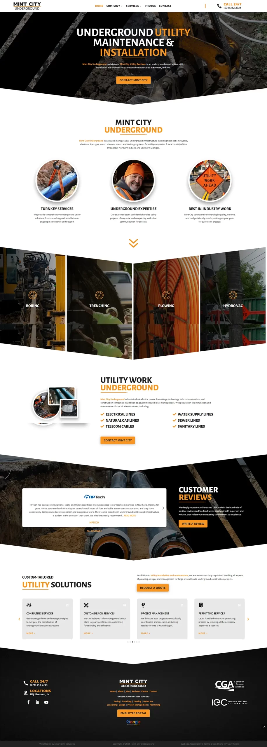 Mint City Underground Homepage Screenshot