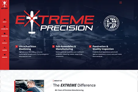 extreme precision screw products homepage thumbnail