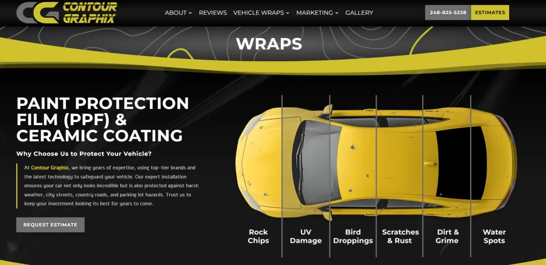 vehicle wraps contour graphix